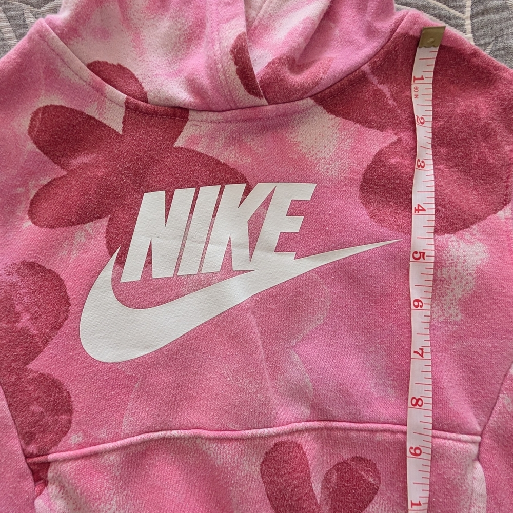 Nike Kids Pink Floral Hoodie - Picture 2 of 5